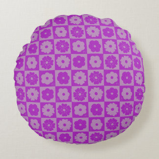 Petals In Silence 01. Floral Pattern. Rundes Kissen
