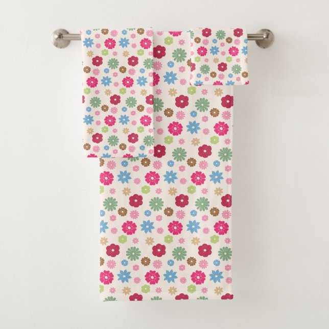 Petals In Silence 11.  Badhandtuch Set (Insitu)