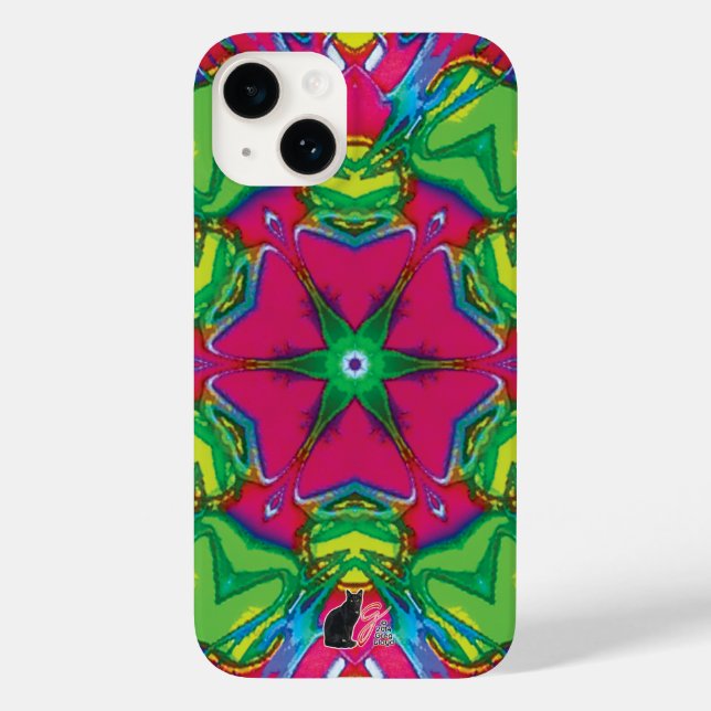 Petals Kaleidoskop Case-Mate iPhone Hülle (Rückseite)