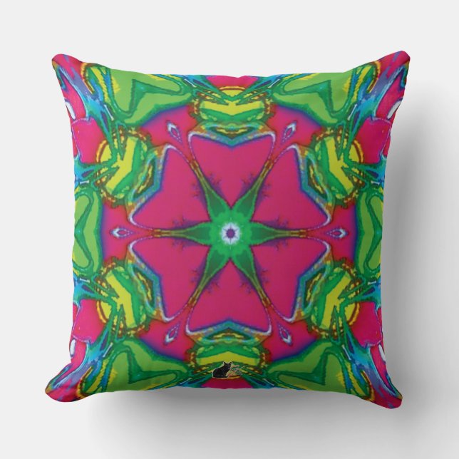 Petals Kaleidoskop Pillow Kissen (Vorderseite)