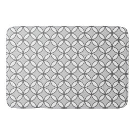 Petals kreisen Diamanten Muster grau und weiß Badematte