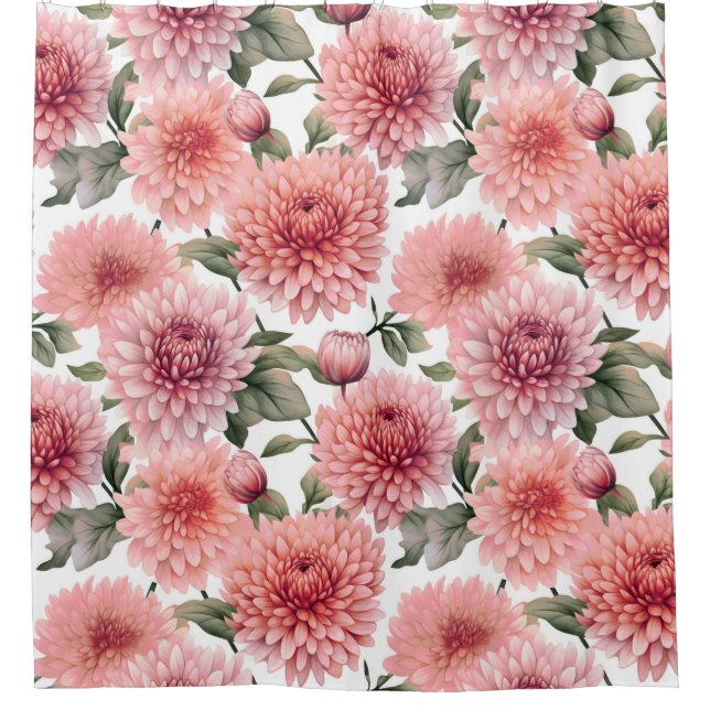 Petals Pink Party Duschvorhang (Vorderseite)