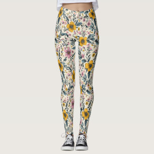 Petals & Pizzazz: Ein Muster für Frühlingsflorale Leggings