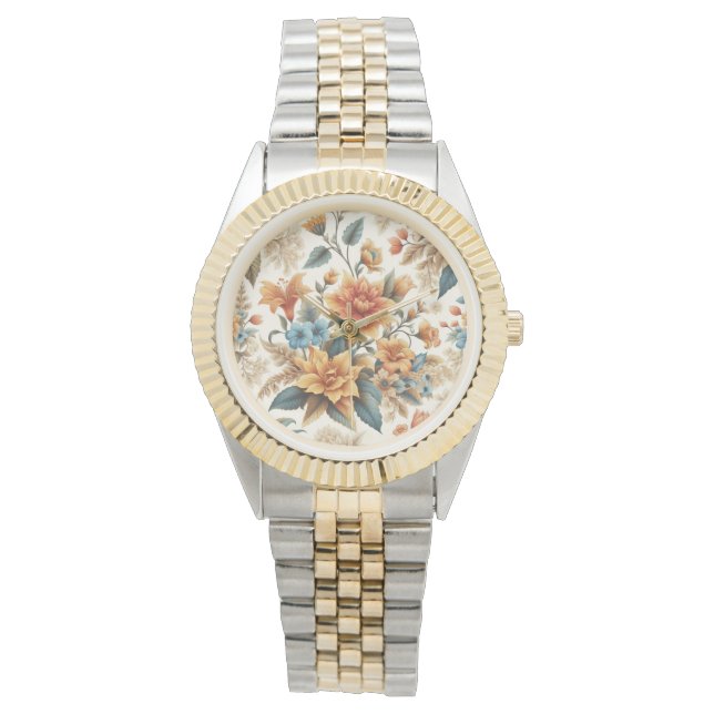 Petals & Poetry A Floral Affair Armbanduhr (Vorderseite)