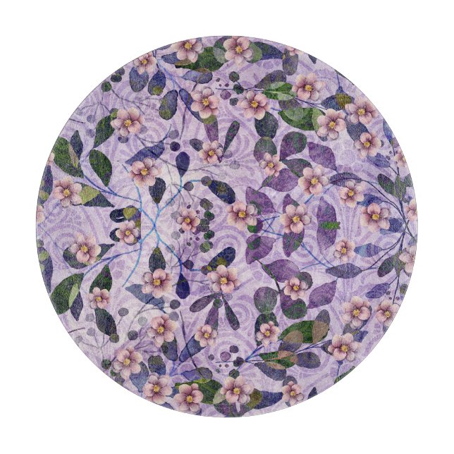 Petals & Poetry - Natur Inspiriert Blumenmuseum - Schneidebrett (Vorderseite)