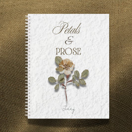Petals & Prose Personalized Floral  Notizbuch