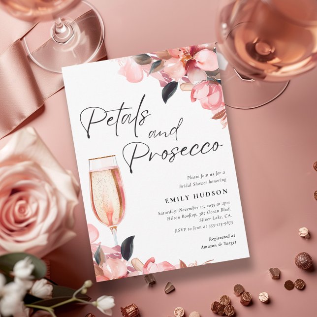 Petals & Prosecco Blumendusche Einladung (Von Creator hochgeladen)