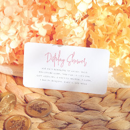 Petals & Prosecco Brautparty Begleitkarte