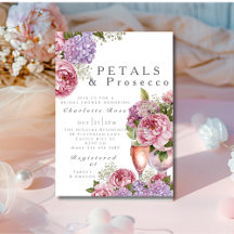 Petals & Prosecco Brautparty-Blumenarrangement
