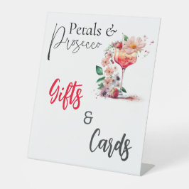 Petals Prosecco Brautparty Brunch Geschenke Sockelschild