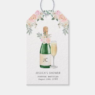 Petals & Prosecco Brautparty Geschenketiketten Geschenkanhänger