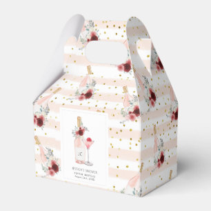 Petals & Prosecco Brautparty Geschenkschachtel