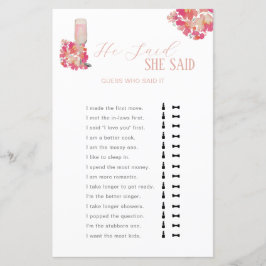 Petals & Prosecco Brautparty sagte sie