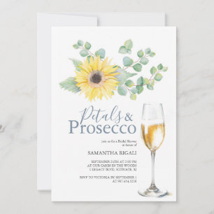 Petals & Prosecco Brautparty Sonnenblumen