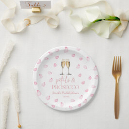 Petals & Prosecco Champagne Brautparty Pappteller