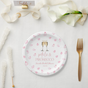 Petals & Prosecco Champagne Brautparty Pappteller