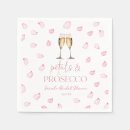 Petals & Prosecco Champagne Brautparty Serviette