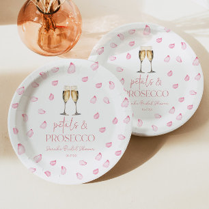 Petals & Prosecco Champagner Brautparty  Pappteller