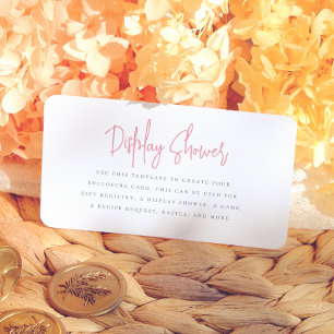Petals & Prosecco Florale Brautparty Begleitkarte