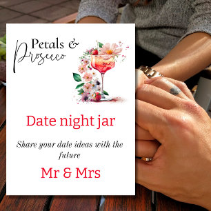 Petals Prosecco Florale Brautparty-Brunch-Date Fotodruck