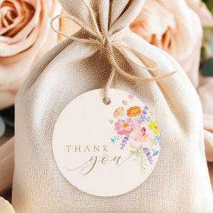 Petals & Prosecco Florale Hochzeitsdusche Favor Ta Geschenkanhänger