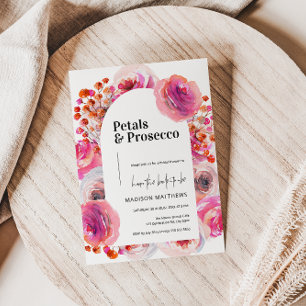Petals & Prosecco Floraler Bogen Sommer Brautparty Einladung