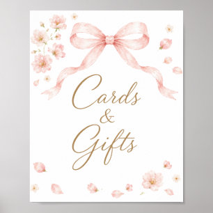 Petals & Prosecco Karten & Geschenke Schild