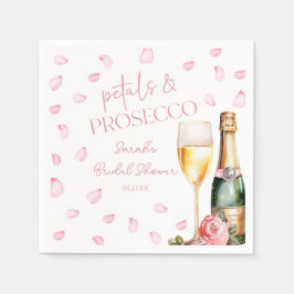 Petals & Prosecco Mimosa Champagne Brautparty Serviette