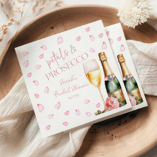 Petals & Prosecco Mimosa Champagner Junggesellinne Serviette