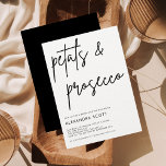 Petals & Prosecco Minimalistisch Modernes Brautpar Einladung<br><div class="desc">Feiern Sie die bevorstehenden Nuptials mit einem wunderschönen Brautparty zum Thema "Petals und Prosecco". Unsere Einladungen zeichnen sich durch zarte Blumendesigns und eine klassische Prosecco-Glasdarstellung aus, die den perfekten Ton für Ihren besondere Anlass bildet. Die hochwertigen Cardstock und die eleganten Schriftart machen diese Einladungen zu einem idealen Ort für jedes...</div>