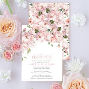 Petals & Prosecco Pink Brautparty Einladung