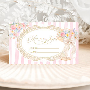 Petals Prosecco Wie viele Küsse Spiel Begleitkarte