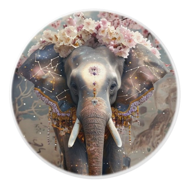 Petals & Trunks Keramikknauf (Vorderseite)