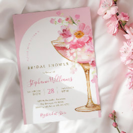 Petals und Prosecco Arch Bridal Dusche Einladung