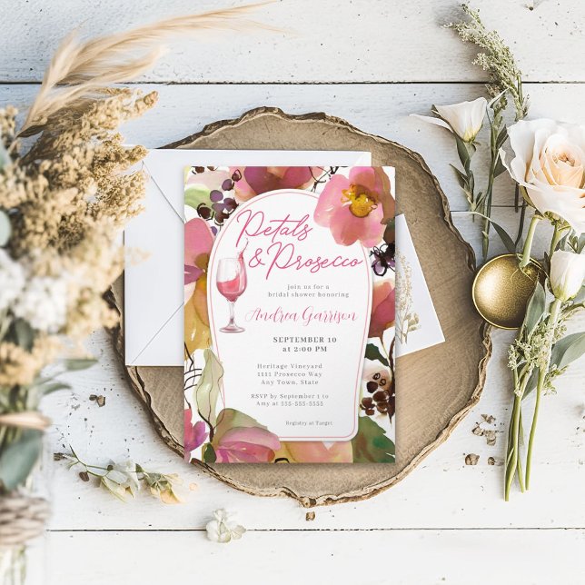 Petals und Prosecco Bridal Dusche Einladung (Von Creator hochgeladen)