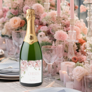 Petals und Prosecco Rosa Rosen Florale Hochzeitsdu