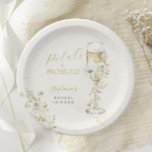 Petals und Prosecco-Wildblumen Brautparty Pappteller<br><div class="desc">Die Petals und Prosecco Wildblumen Brautparty Paper Plate verfügt über ein whimsical Champagner Glas mit Wildblumen in einem boho Aquarell-Design, perfekt für einen rustikalen Brunch und blubbly Feiern. Die elegante Schriftzeichen-Kalligraphie und die Akzente der weißen goldenen Blüten tragen zu einer modernen Touch der Eleganz bei. Personalisieren Sie es mit Ihren...</div>