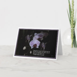 Petaltanz: Emerson Quote Card Karte
