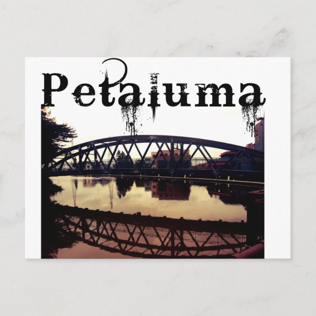 Petaluma California Postkarte (Vorderseite)