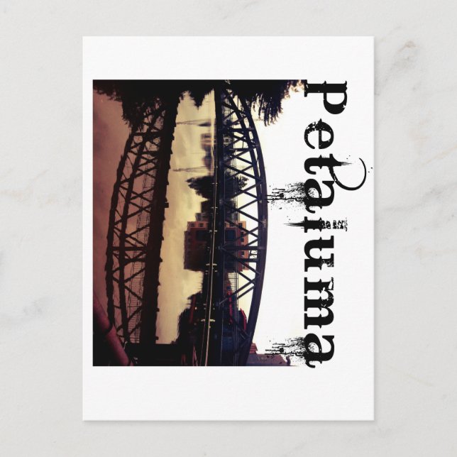 Petaluma California Postkarte (Vorderseite)