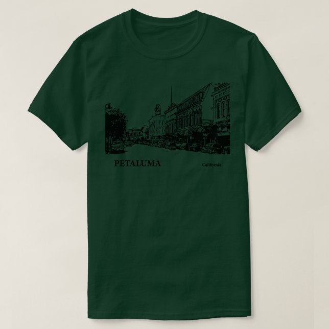 Petaluma California TShirt 3 (Design vorne)