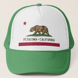 Petaluma: Flagge von Kalifornien-Kappe Truckerkappe