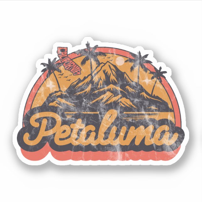 Petaluma, Kalifornien Aufkleber (Vorderseite)