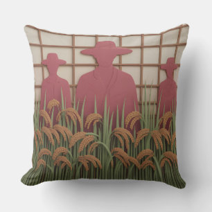 Petani Rice Carve 3D-Batikmotiv Kissen