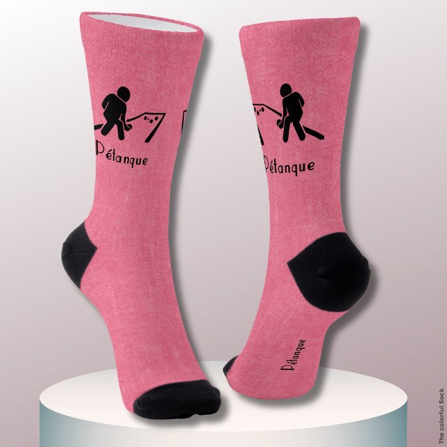 Pétanque, Boules, Schwarzes Icon, Rot Socken (Von Creator hochgeladen)