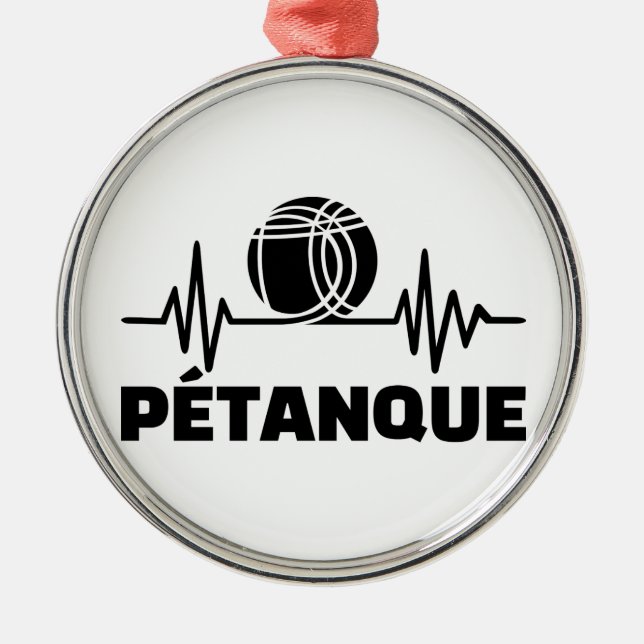 Petanque-Frequenz Ornament Aus Metall (Vorne)