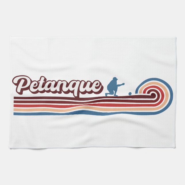 Petanque Geschenke, Petanque Lover, Petanque Playe Geschirrtuch (Horizontal)