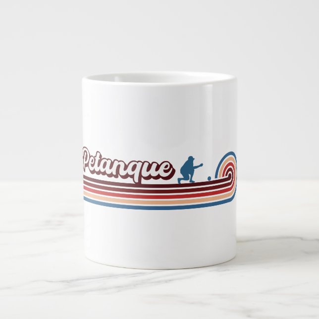 Petanque Geschenke, Petanque Lover, Petanque Playe Jumbo-Tasse (Vorderseite)