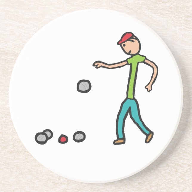 Petanque Getränkeuntersetzer (Vorne)