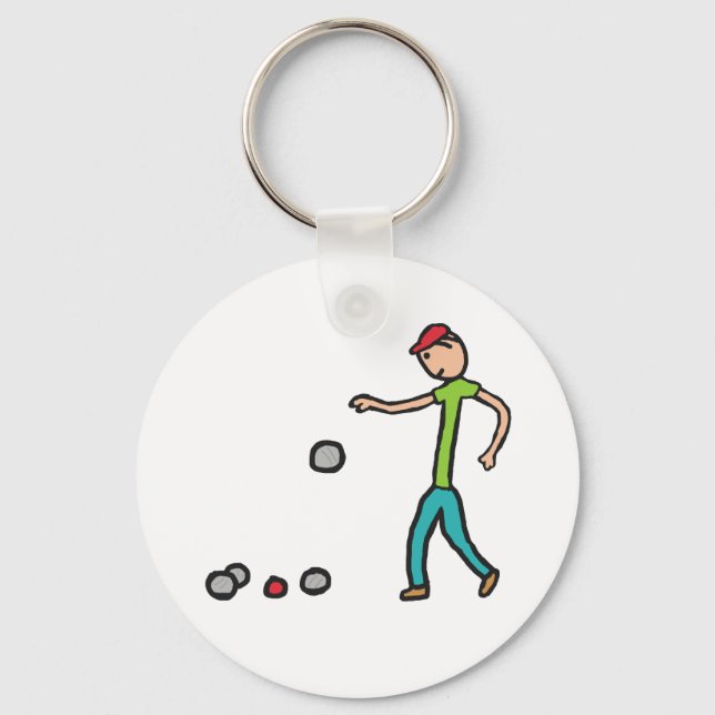 Petanque Schlüsselanhänger (Vorderseite)